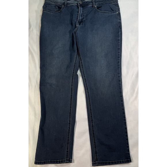 Buffalo‎ Jeans Mens 38x30 Blue Denim Axel Slim Stretch Straight Leg David Bitton - Picture 1 of 9
